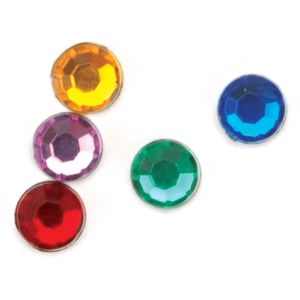 Round Rhinestones Embellishment 7mm Multi