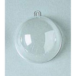 Plastic Ball Ornament 80mm Clear