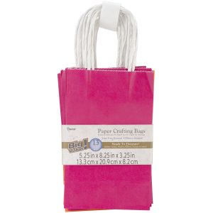 Paper Bags 5.25 X8.375 X3.25 Inches Assorted Bright