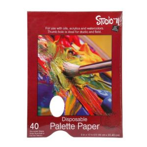 Darice Studio 71 Palette Pad W Per Hole 9 X 12 inches 40 Sheets 9 X 12 inches 40 Sheets