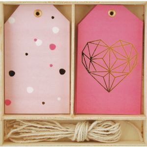 Kaisercraft Lucky Dip Geo Heart Gift Tag Box