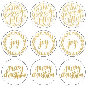Lucky Dip Collection Christmas Foil Stickers Tis The Season