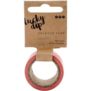 Lucky Dip Collection Printed Tape Red Spot