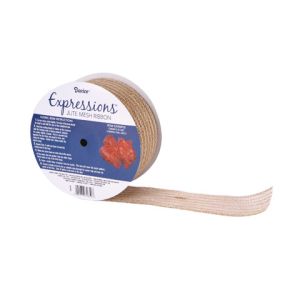 Expressions Jute Mesh Ribbon Natural Brown 2 Inches