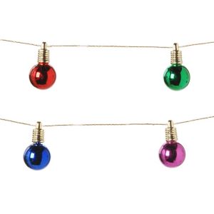 Garland Shiny Bulbs Assorted Colors 6.5 Feet