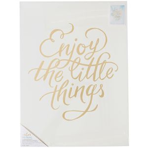 Crate Paper Color Reveal Collection Watercolor Panel 18 x 24 Enjoy The Little Things