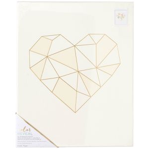 Color Reveal Collection Watercolor Panel 13 X 16 Geo Heart