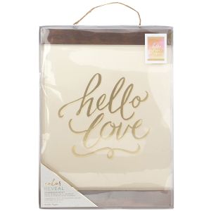 Color Reveal Collection Watercolor Hanging Print 11 x 15 Hello Love