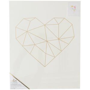 Color Reveal Collection Watercolor Panel 16 X 20 Geo Heart