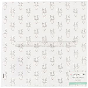 Snow Cocoa Vellum 12 X12 Wintery
