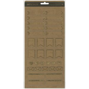 Diy Shop 4 Collection Clear Stickers With Foil Accents Labels