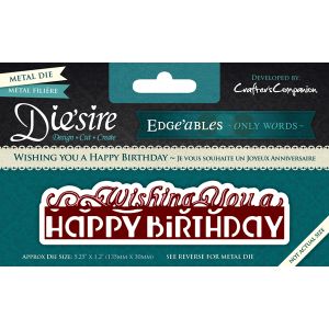 Edgeables Only Words Wishing You A Happy Birthday