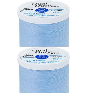 Spinrite Coats Dual Duty XP General Purpose Thread 250yd Baby Blue 1 Pack of 2 Piece