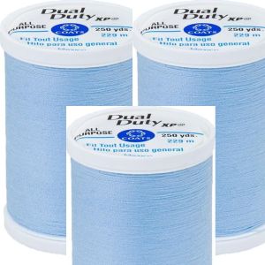 Spinrite Coats Dual Duty XP General Purpose Thread Baby Blue 1 Pack of 3 Piece