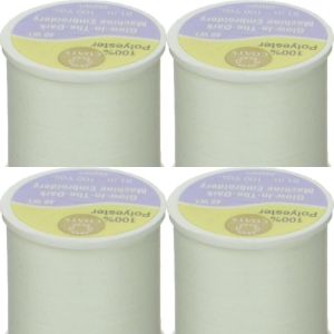 Spinrite Coats Glow In The Dark Machine Embroidery Thread 1 Pack of 4 Piece