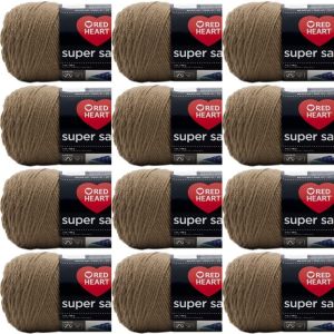 Spinrite Red Heart Super Saver Yarn Cafe Latte 1 Pack of 12 Skein