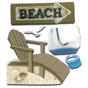 Jolees Boutique Dimensional Sticker Beach House