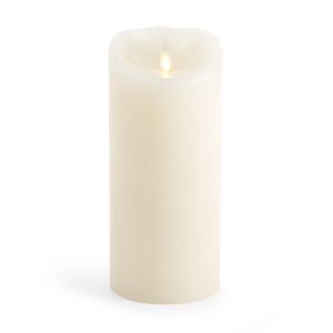 Flameless Candle Unscented Moving Flame Candle With Timer 9 Ivory