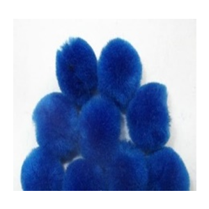 Pom Poms Neon Blue 0.5 Inch