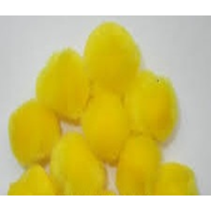 Pom Poms Yellow 0.75Inch