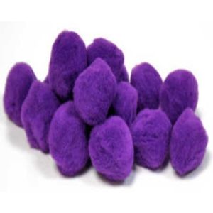 Pom Poms Purple 0.75 Inch
