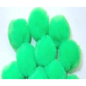 Pom Poms Neon Green 0.75 Inch