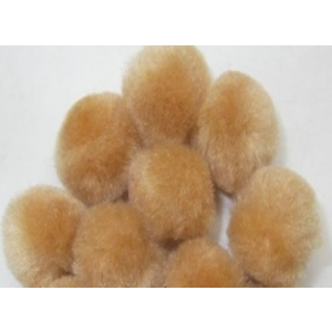 Beige Small Craft Pom Pom Puffs 1 Inch