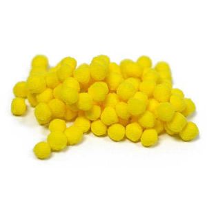 Pom Poms Yellow 1 Inch