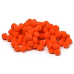 Pepperell?Craft Pom Pom Puffs Orange 1 Inch