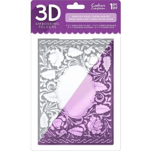 Crafter's Companion 3D Embossing Folder - English Rose
