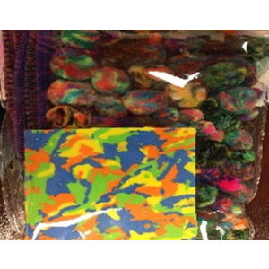 Tye Dye Chenille Stems And Pom Pom Set