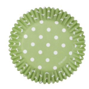 Wilton Green and White Polka Dot Cupcake Liners, 75-Count