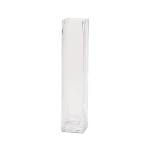 Bud Vase Clear Glass 10 Inches