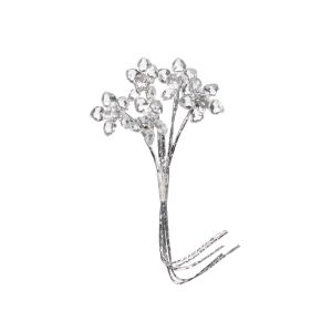 Czech Rhinestone Flower Pick Acrylic 3 Pack