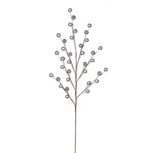 Silver Pearl Spray With Glitter