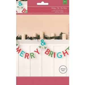 American Crafts Christmas Kit Banner Merry And Bright