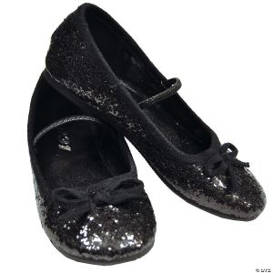 Morris Flat Ballet Glittr Ch Bk Large