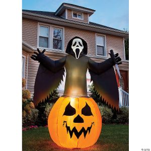 Morris Ghost Face Pumpkin Lawn Inflatable Au