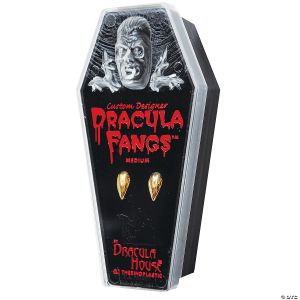 Morris GOLD DRACULA FANGS-LG