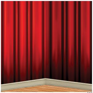 Morris Insta-Theme Red Curtain Backdrop