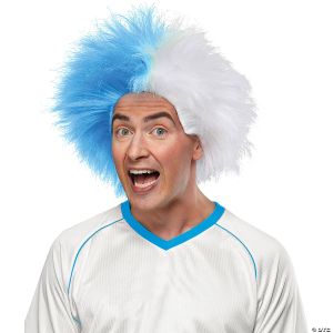 Morris Light Blue And White Sports Wig