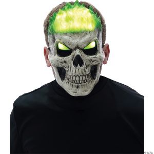Morris Lightup Inferno Skull Gr Mask