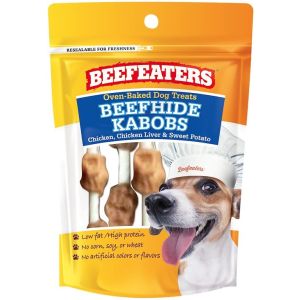 Beafeaters Oven Baked Beefhide Kabobs Dog Treat 1.58 oz