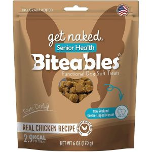 Get Naked Senior Health Biteables Soft Dog Treats Chicken Flavor, 6 oz