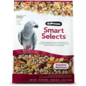 ZuPreem Smart Selects Bird Food for Parrots & Conures, 4 lbs