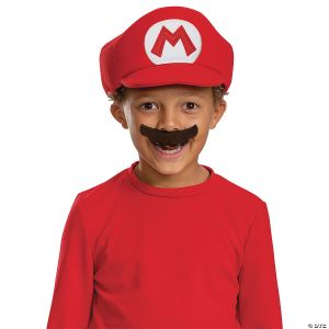 Morris MARIO ELEVATED HAT + MUSTACHE CHILD