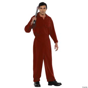 Morris Mens Boiler Suit Costume Red