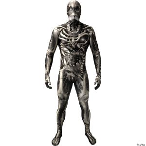 Morris Mens Skull N Bones Morphsuit Mh05643