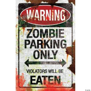 Morris METAL ZOMBIE PARKING SIGN