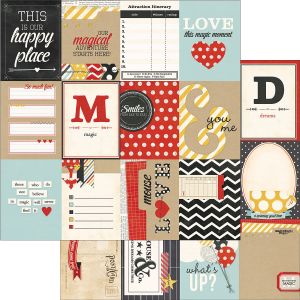 Say Cheese Collection 12 X 12 Double Sided Paper 3 X 4 Journaling Card Elements